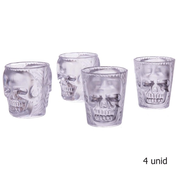 Copos de Shot Caveiras 4unid