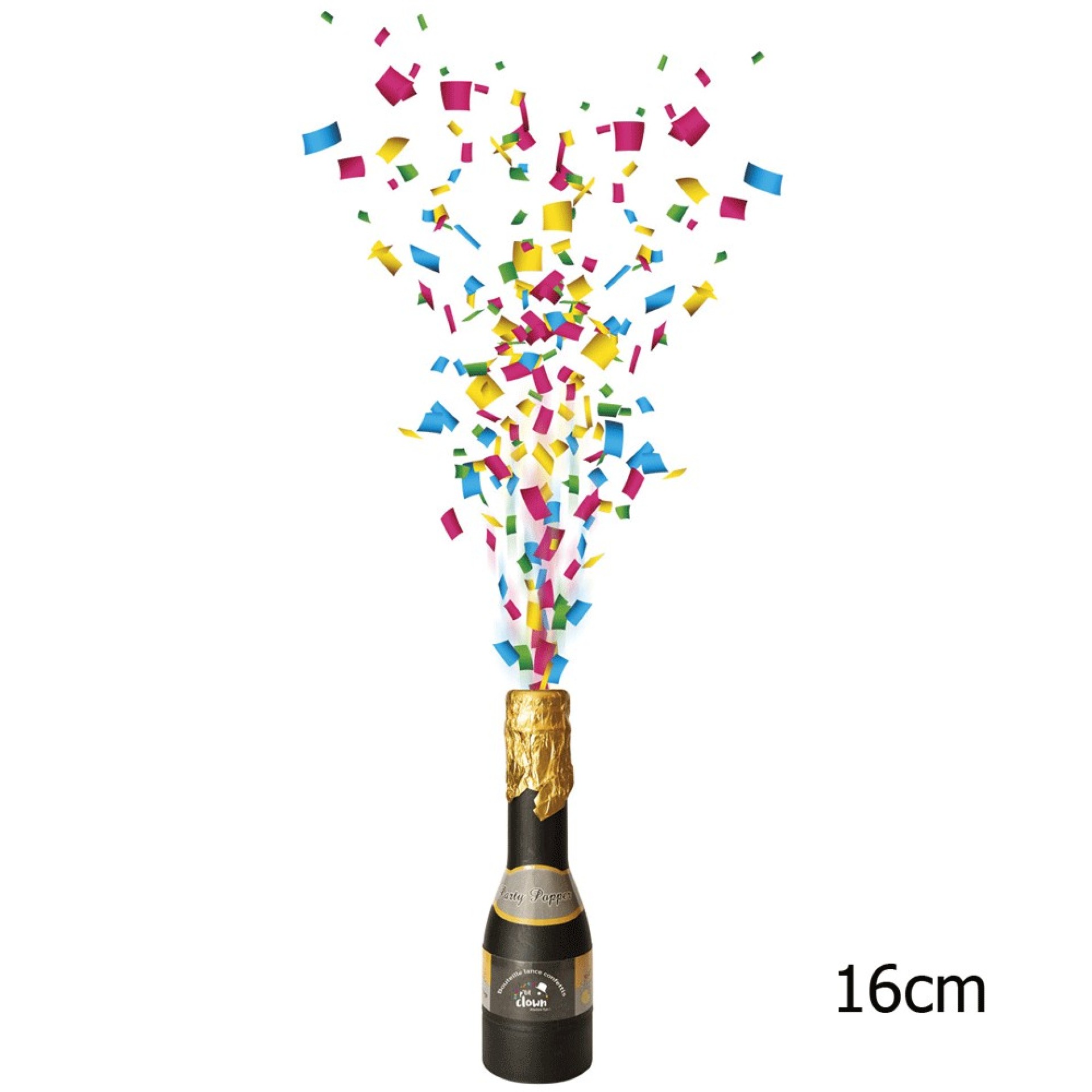 Mini Garrafa Lança confettis 16cm