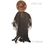 Abobora Scary Gigante com Luz 3m