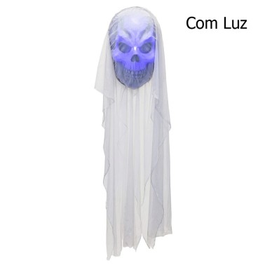 Giant Skull Halloween com Luz 220cm