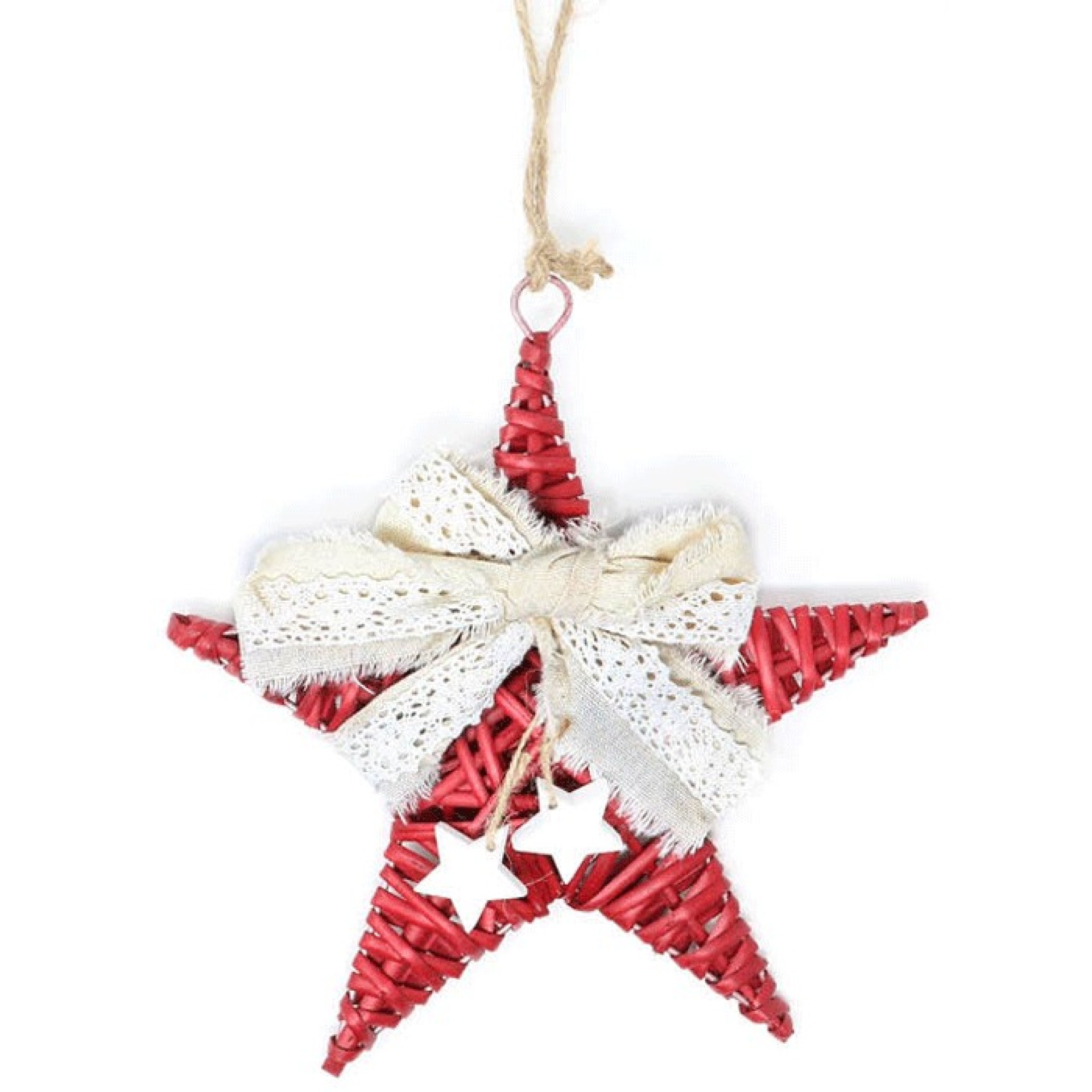 Estrela Vermelha com Laço