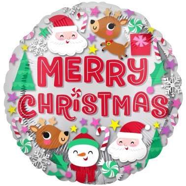 Balo Merry Christmas Redondo 43cm