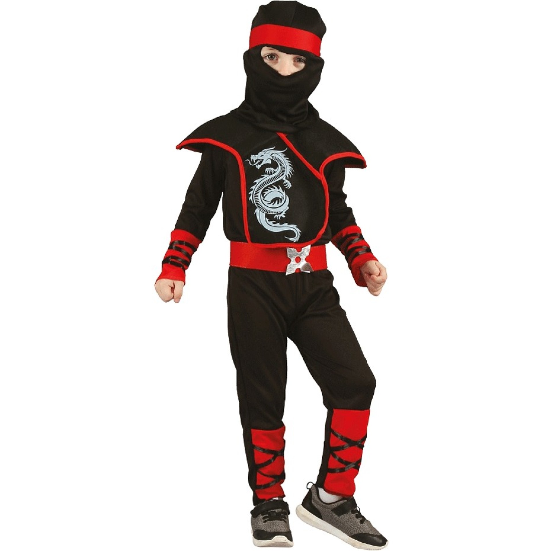 Fato Ninja Dragão Negro Bebé