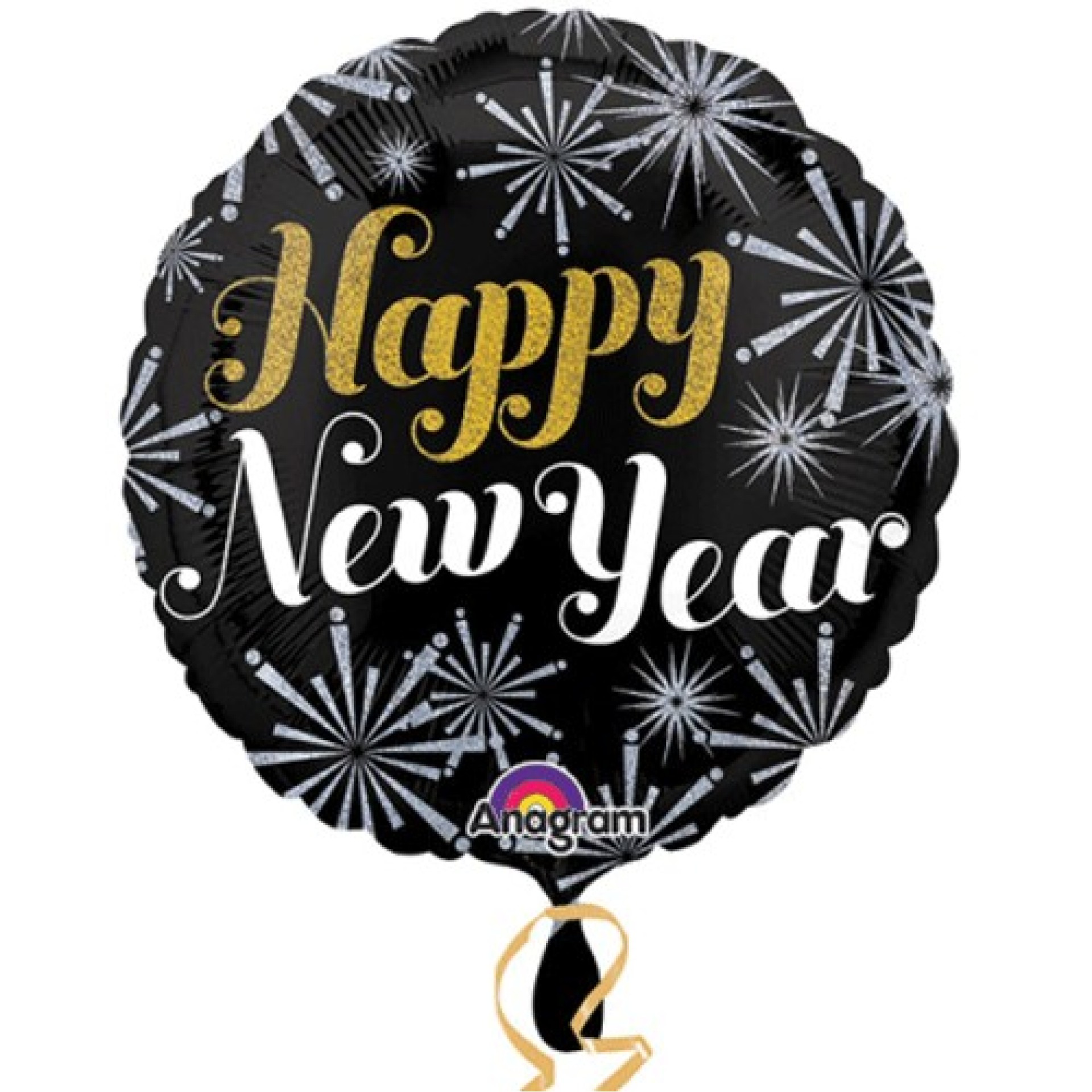 Balão Happy New Year Holográfico 45cm