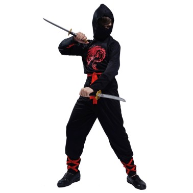 Fato Black Ninja Dragon