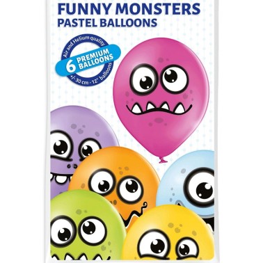 Pack Bal�es Monstros Coloridos 6unid