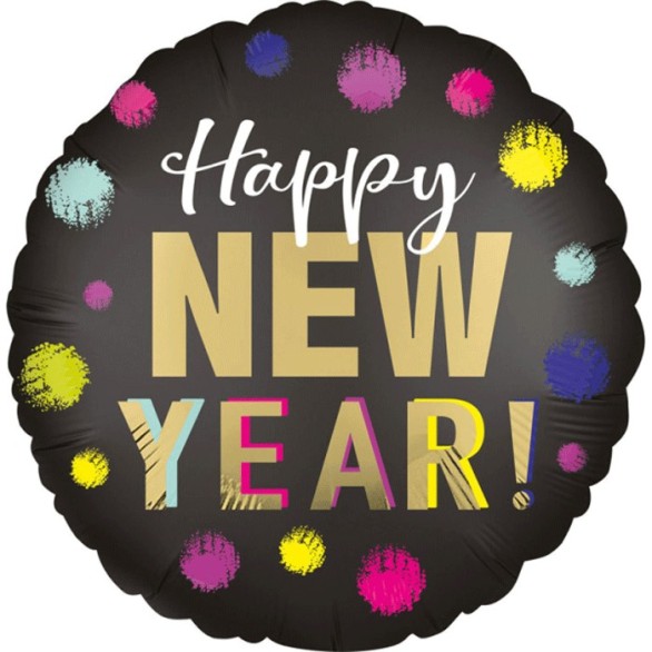 Bal�o Happy New Year Colorido