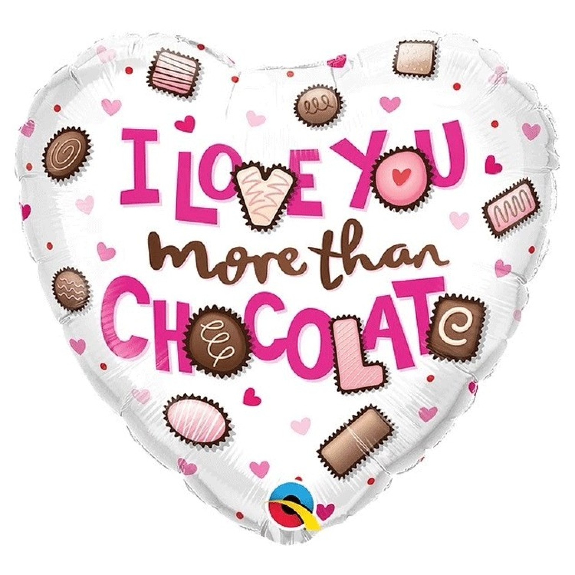 Balão Love You More Than Chocolate