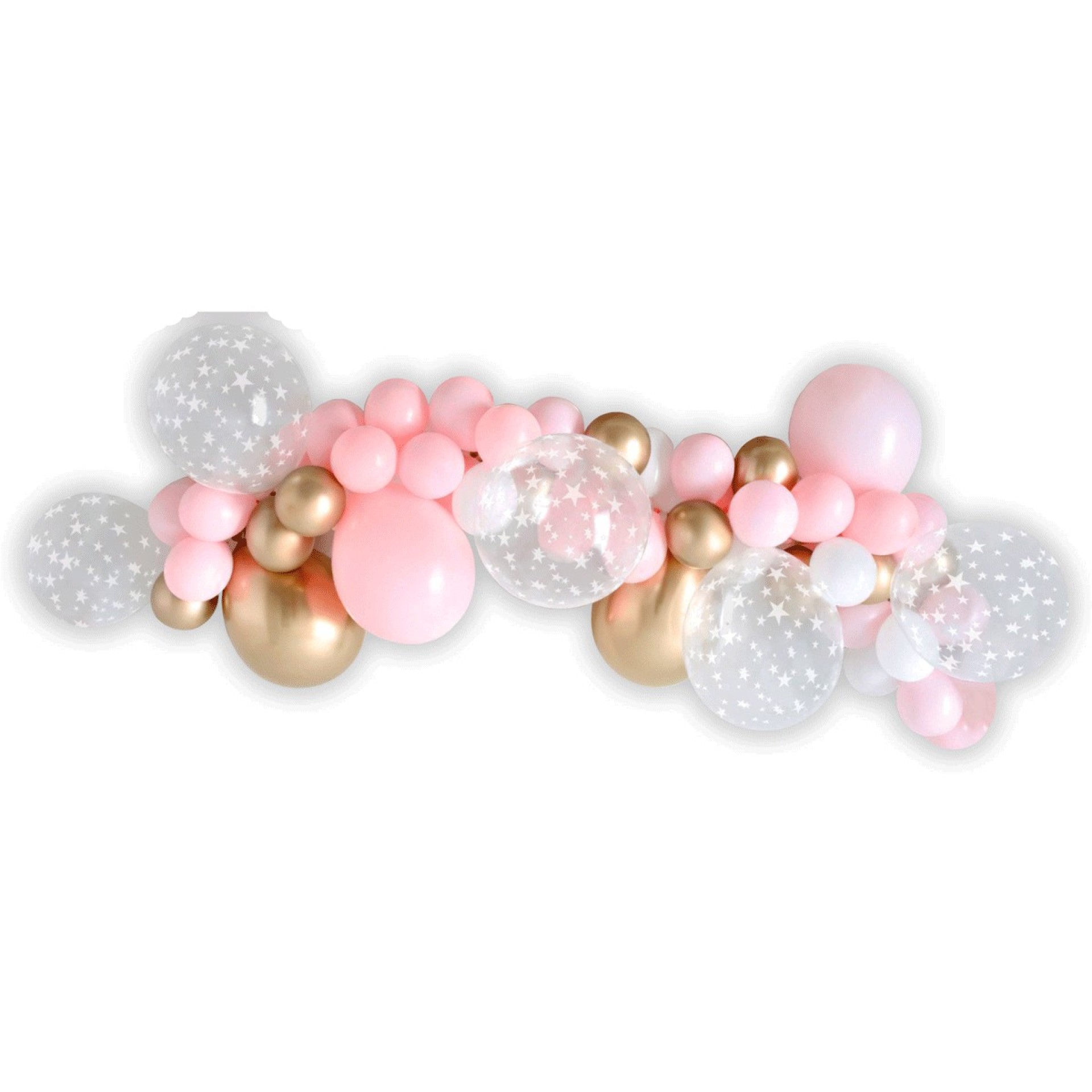 Arco Orgânico Rosa e Ouro