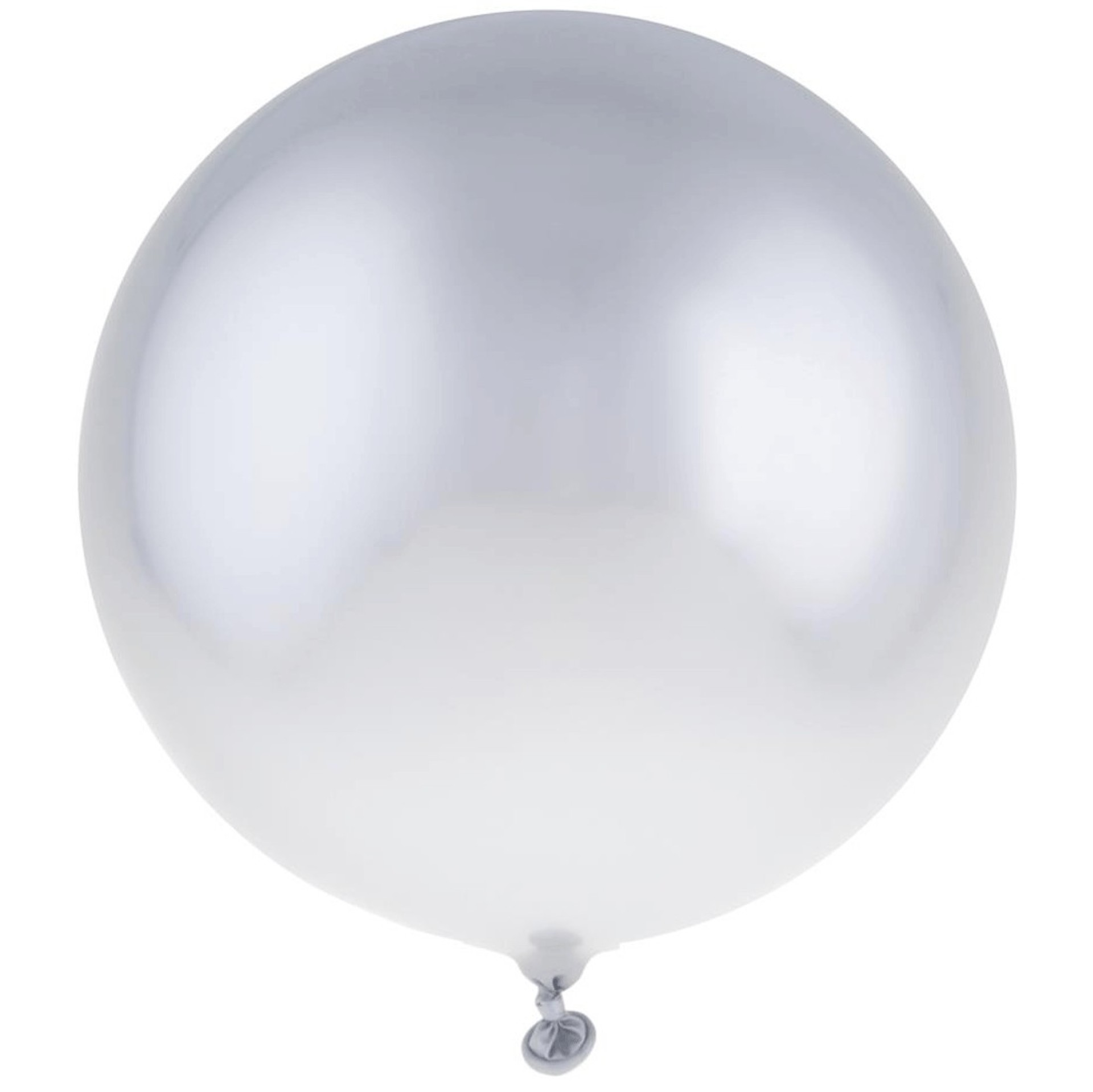 Pack 12 Balões Chrome Silver