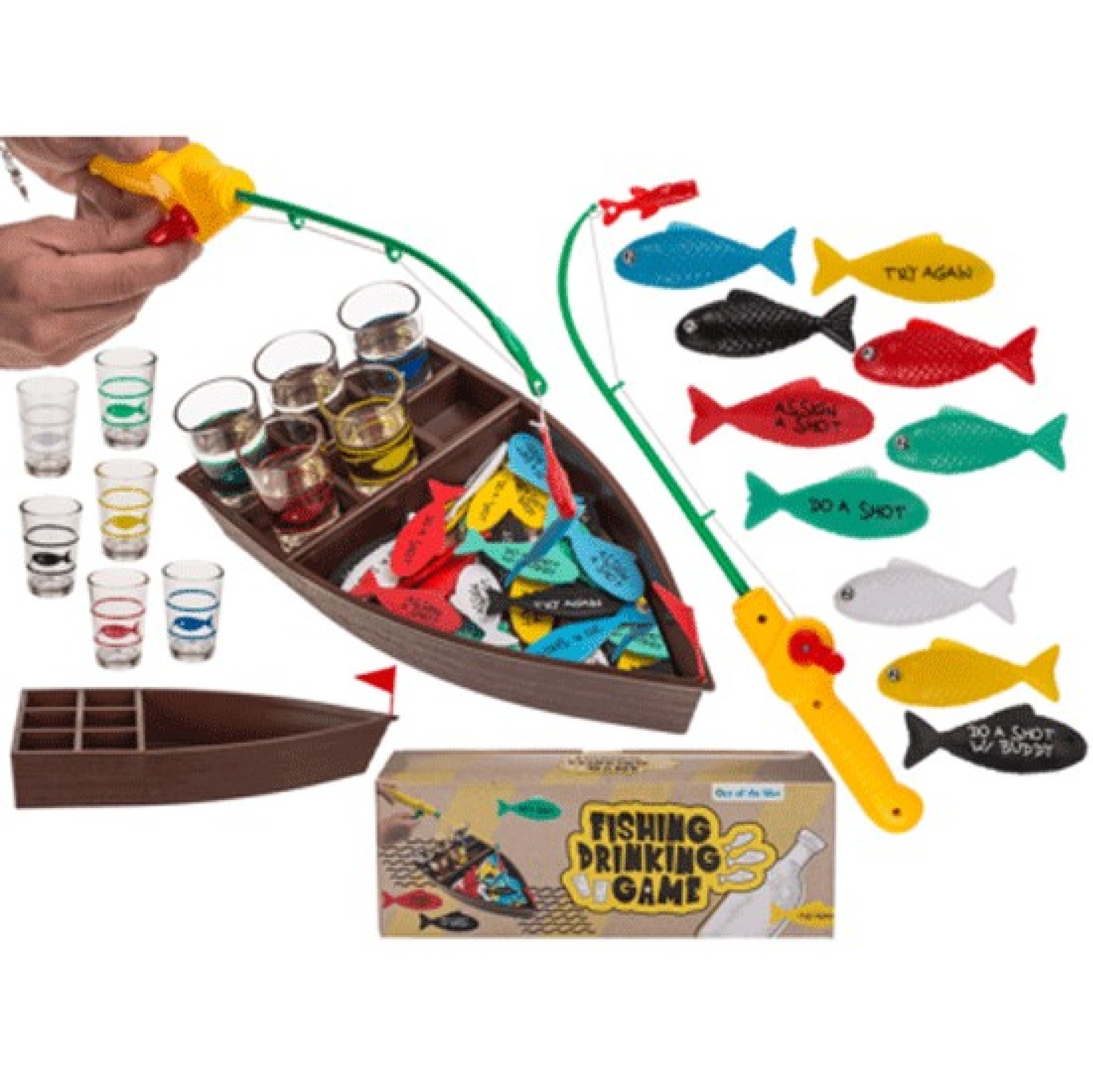 Jogo de Shots Vamos a Pesca