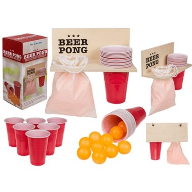 Jogo Beer Pong com suporte Jogo Beer Pong com suporte