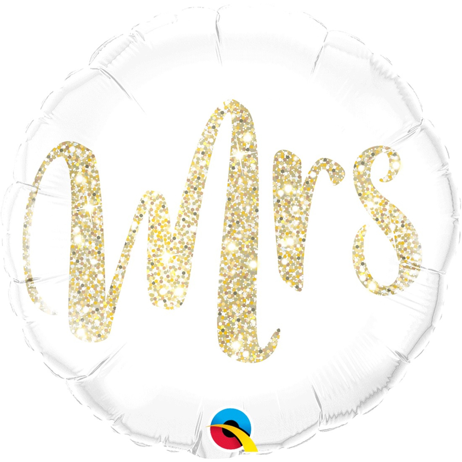Balão Mrs Glitter Dourado