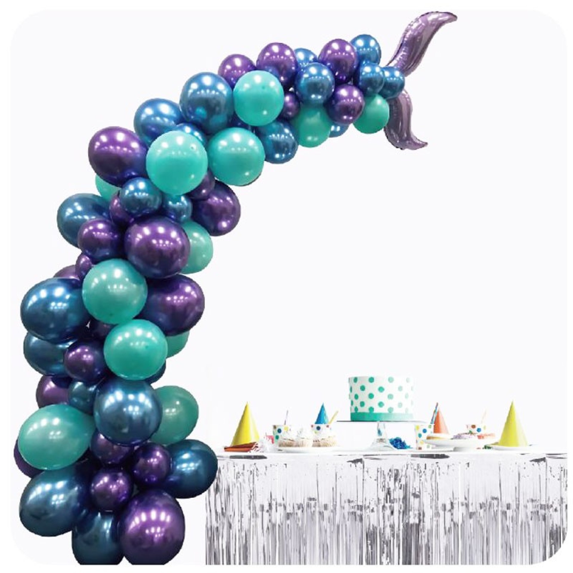 Set de Balões Cauda de Sereia