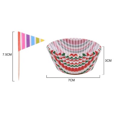 Cupcakes Riscas Coloridas 24 Formas