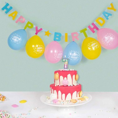 Grinalda Happy Birthday Colorida Grinalda Happy Birthday Colorida