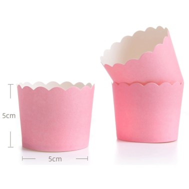 Formas Cupcake Rosa 12Unid