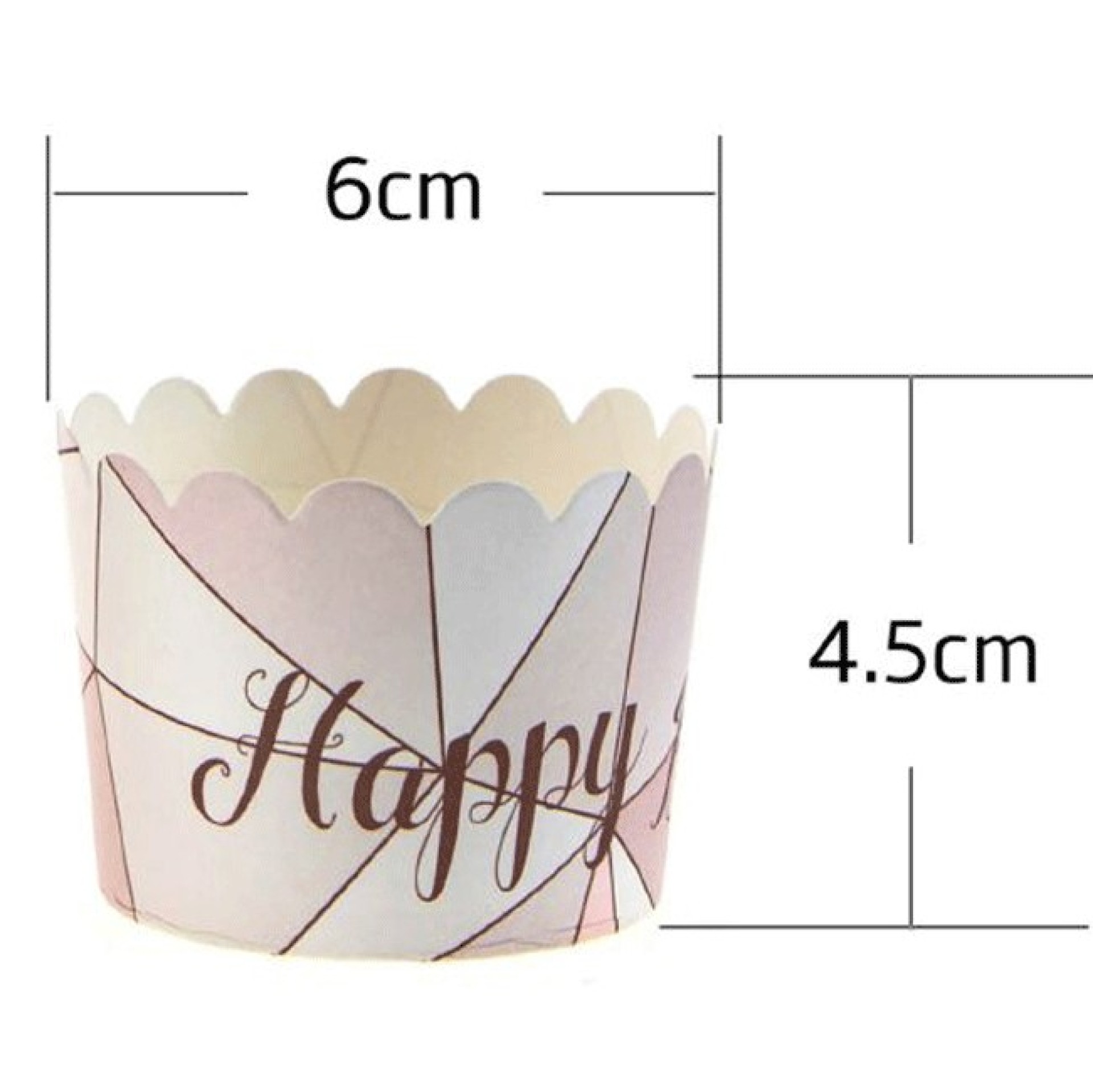 Formas Cupcake Happy Birthday 12 Unid