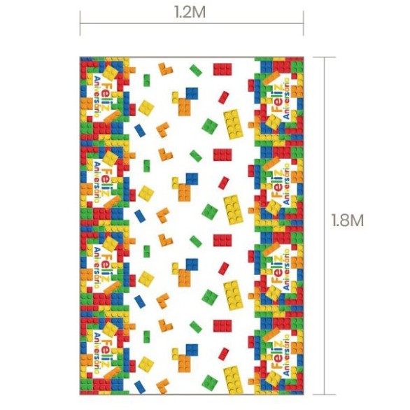 Toalha de Mesa Feliz Aniversrio Jogo