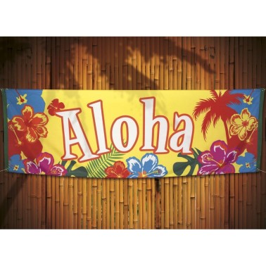 Bandeira GRANDE ALOHA para pendurar Bandeira GRANDE ALOHA para pendurar