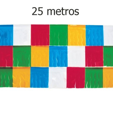 Franja Plastica Multicolor 25m