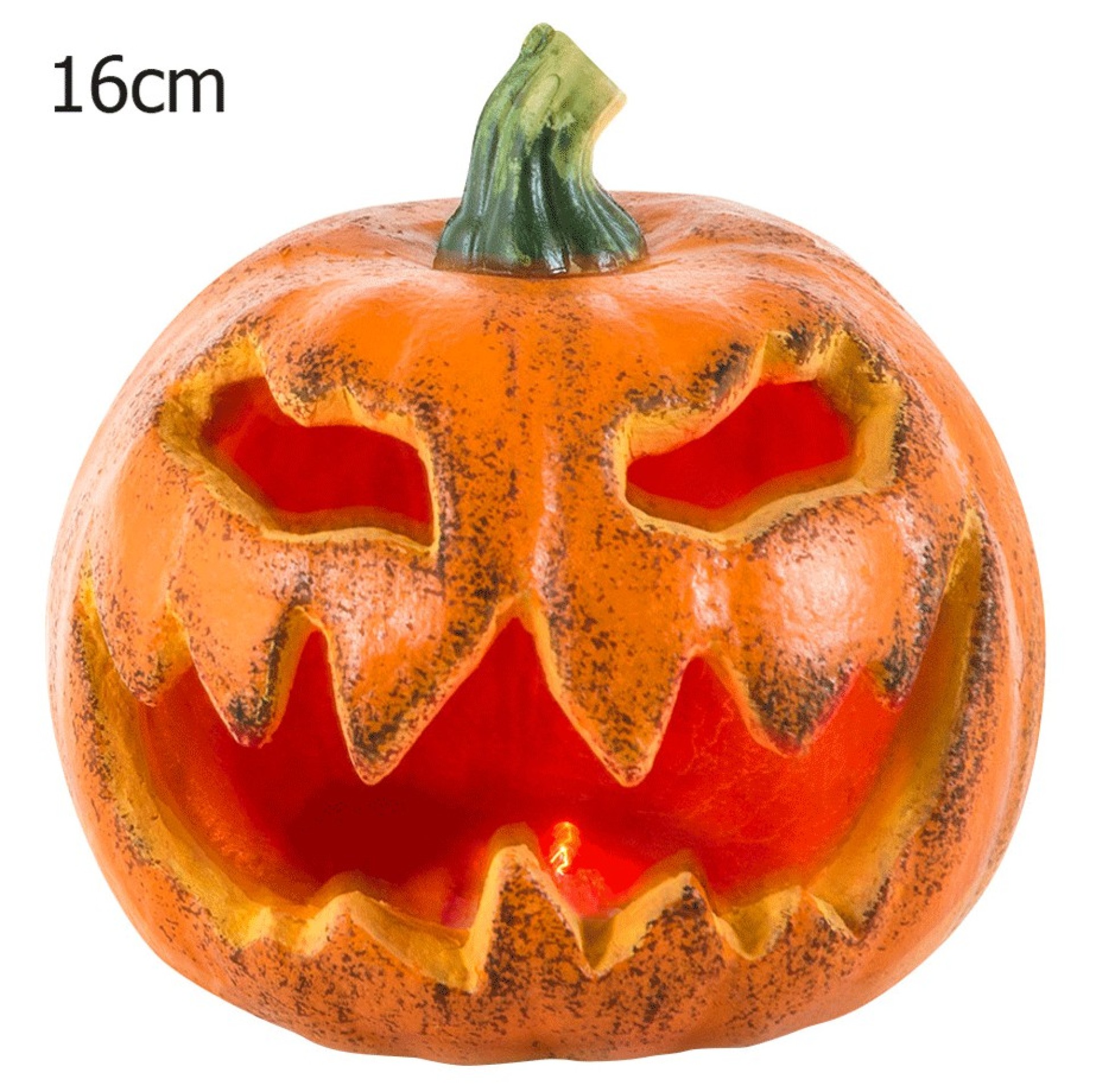 Abóbora Halloween com Luz 16cm