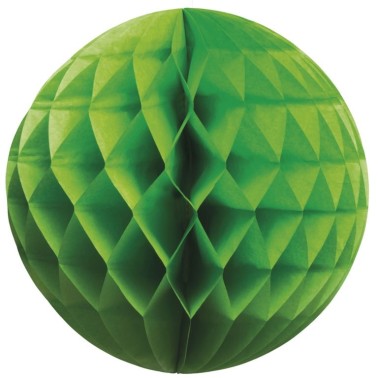 Balo de Papel Verde em Favos 25cm