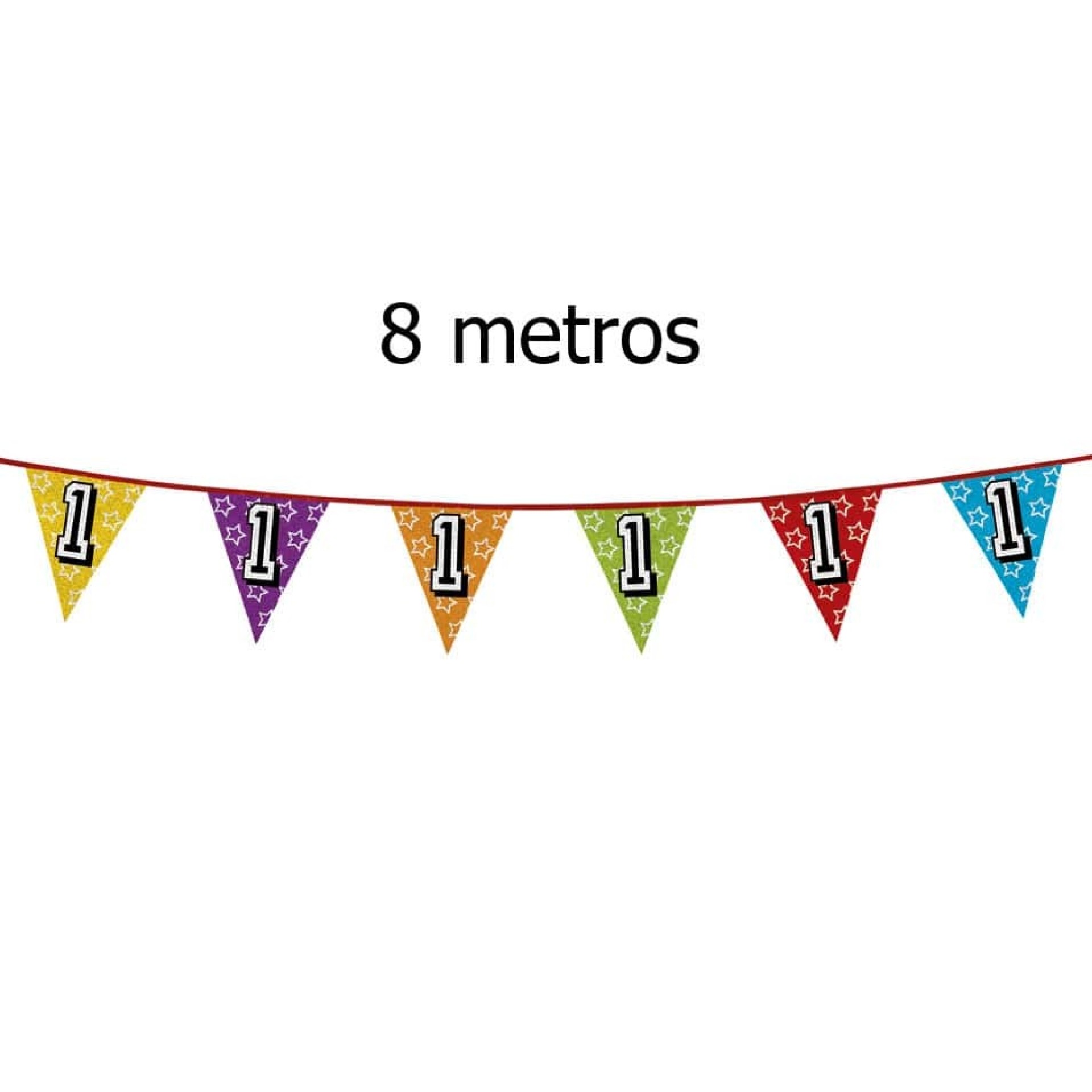 Bandeirolas Numero 1 Brilhantes