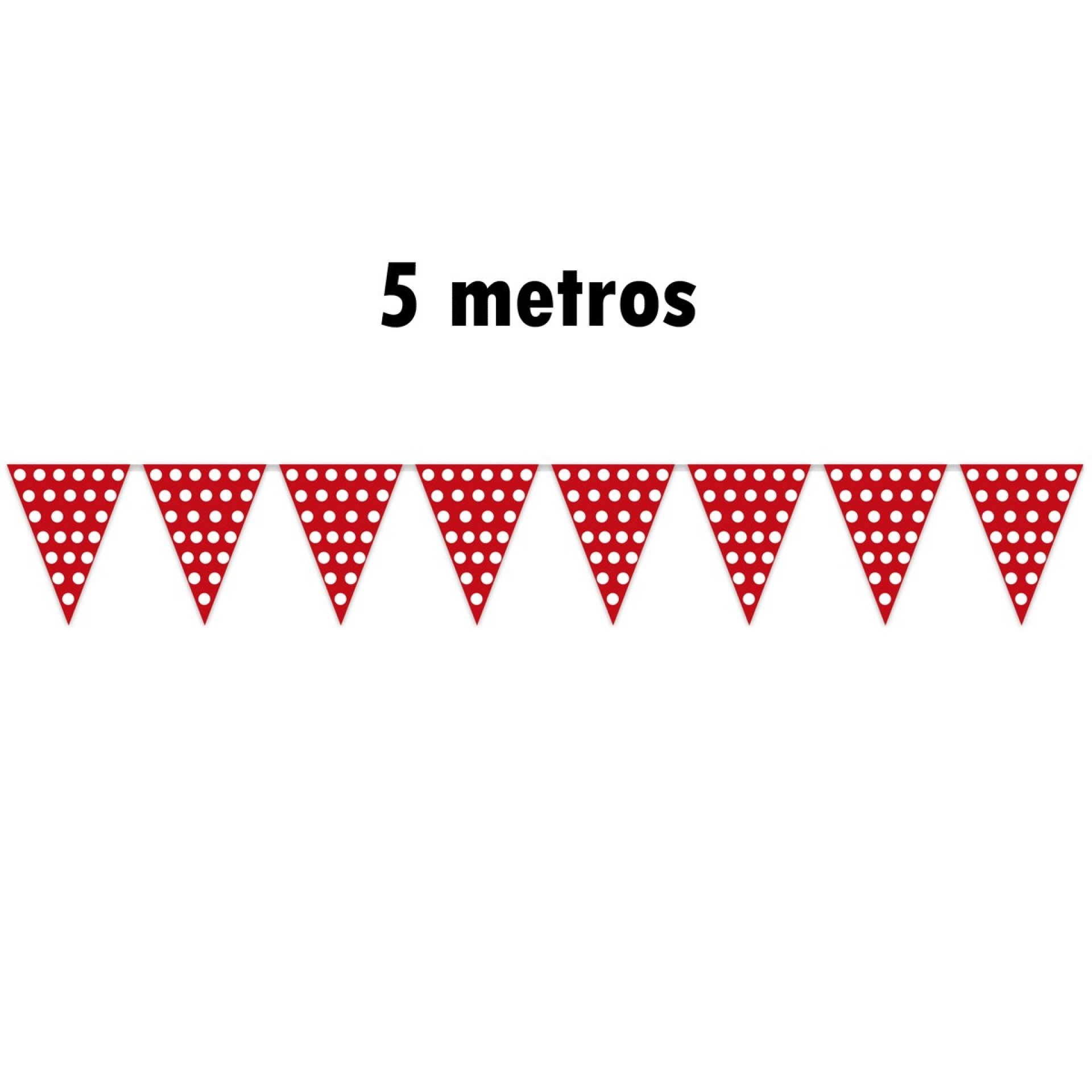 Bandeirolas Vermelhas Bolas