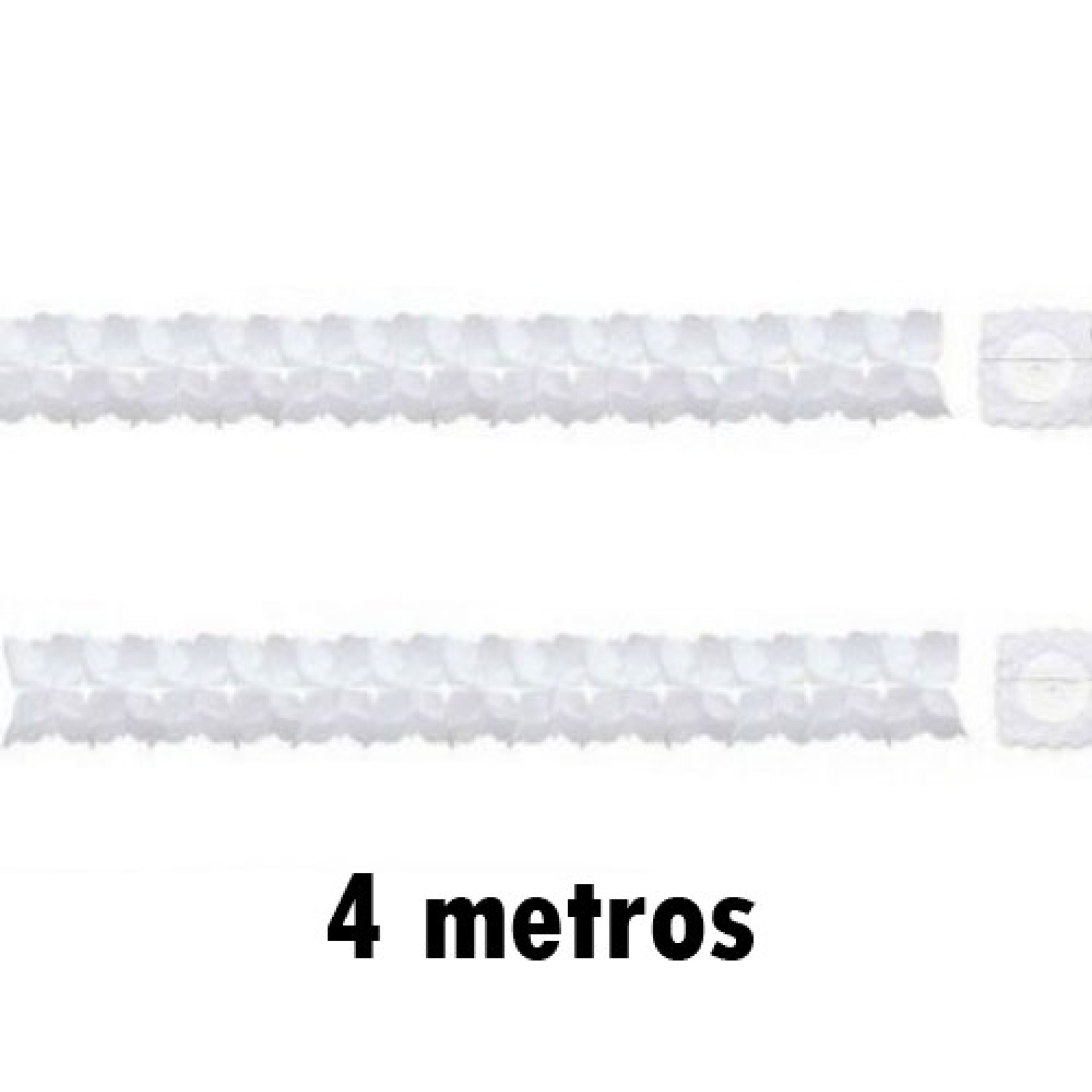 Grinalda Branca Papel 4m