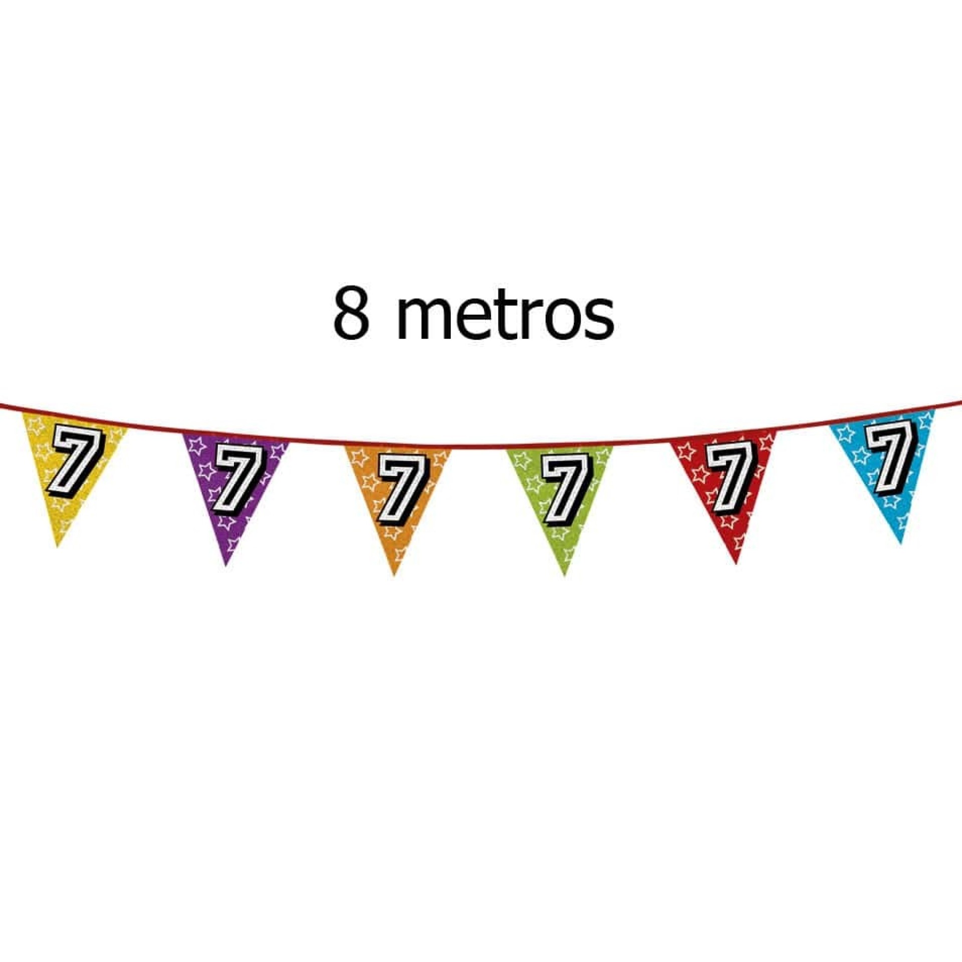 Bandeirolas Numero 7 Brilhantes