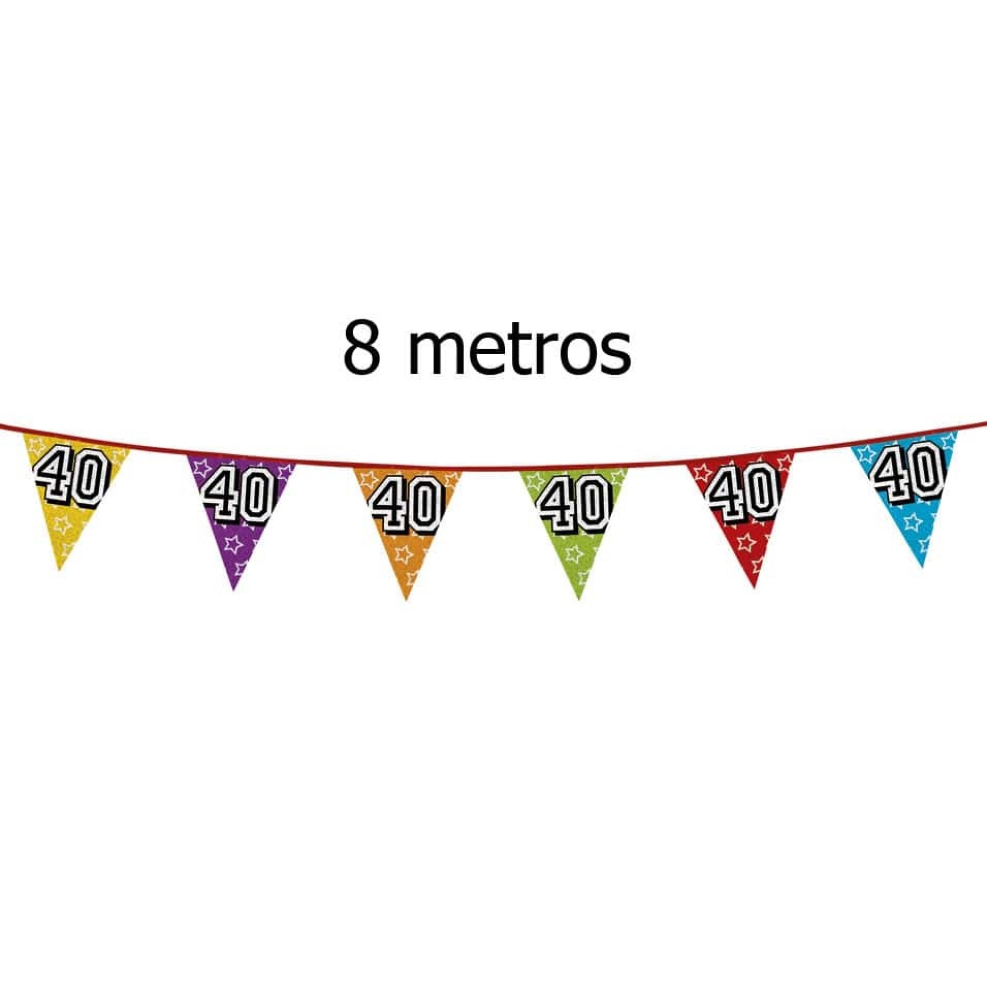 Bandeirolas Numero 40 Brilhantes