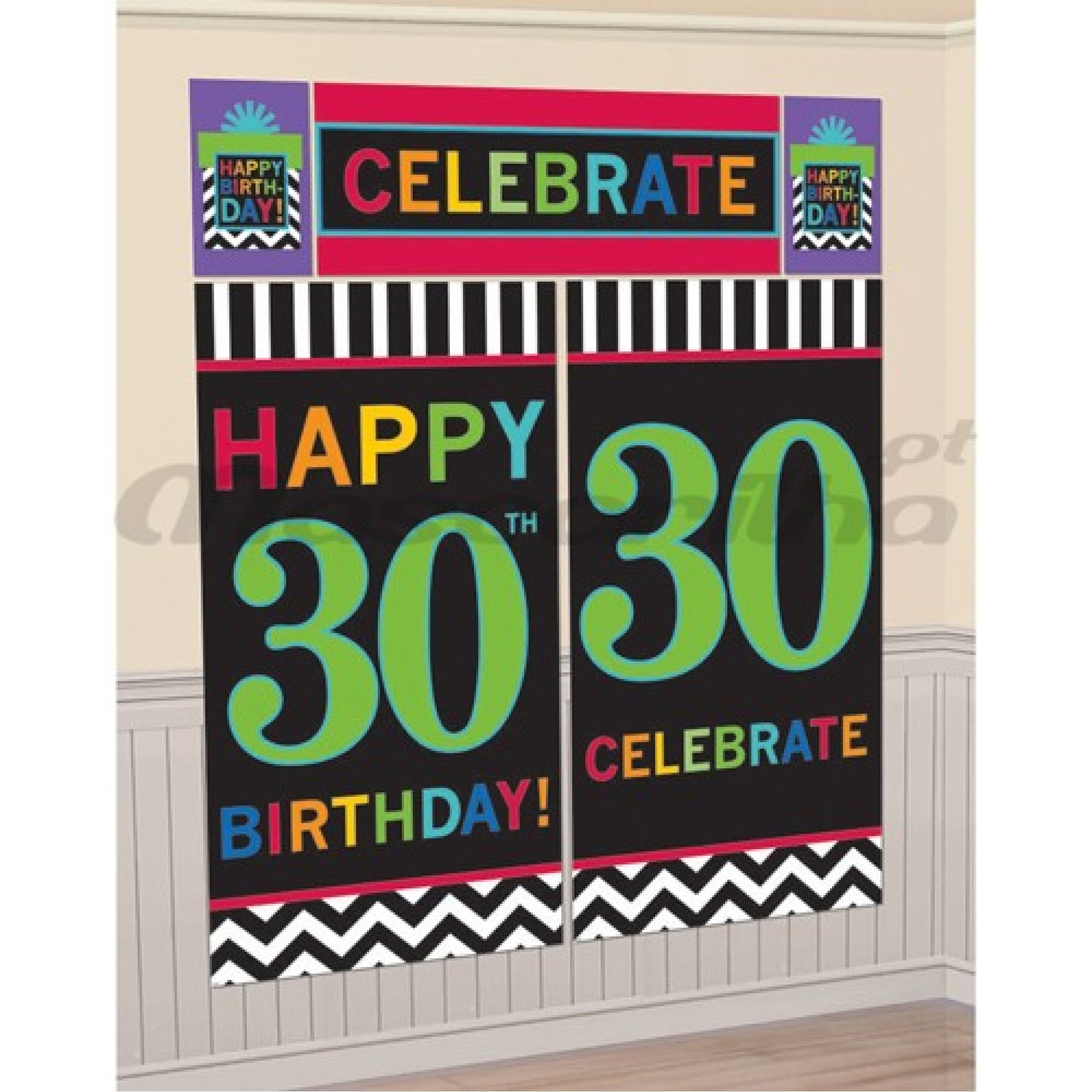 Cenário Aniversário 30 Anos decorativo