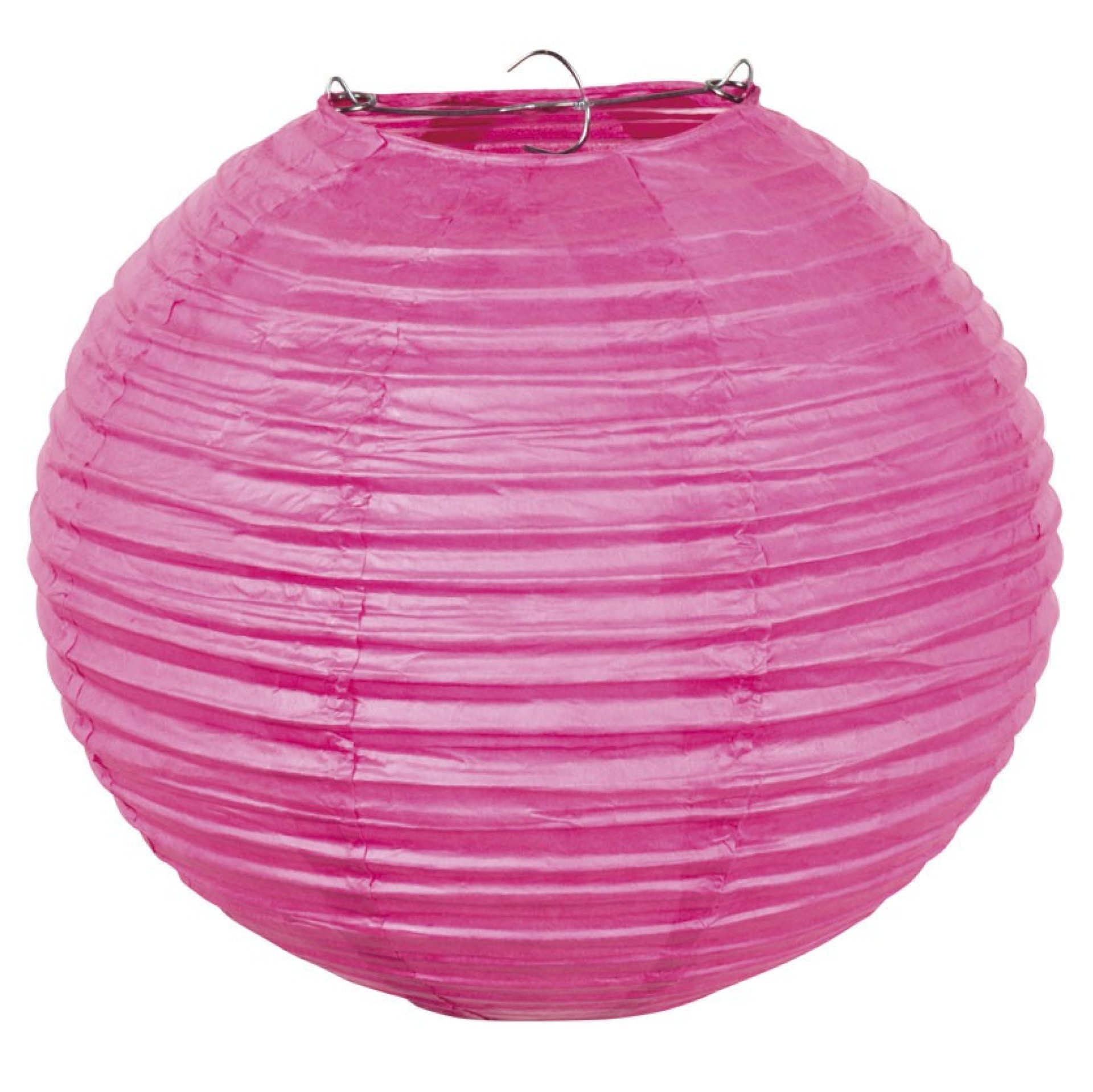 Lanterna Redonda Rosa 25cm