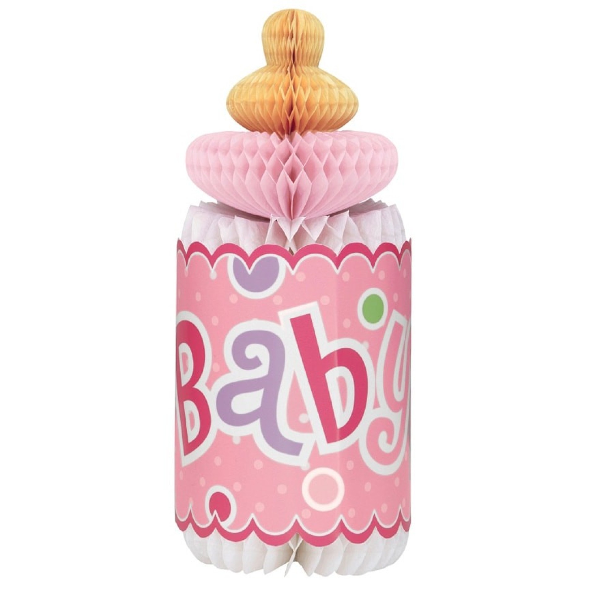 Biberão Decorativo Rosa Bebé