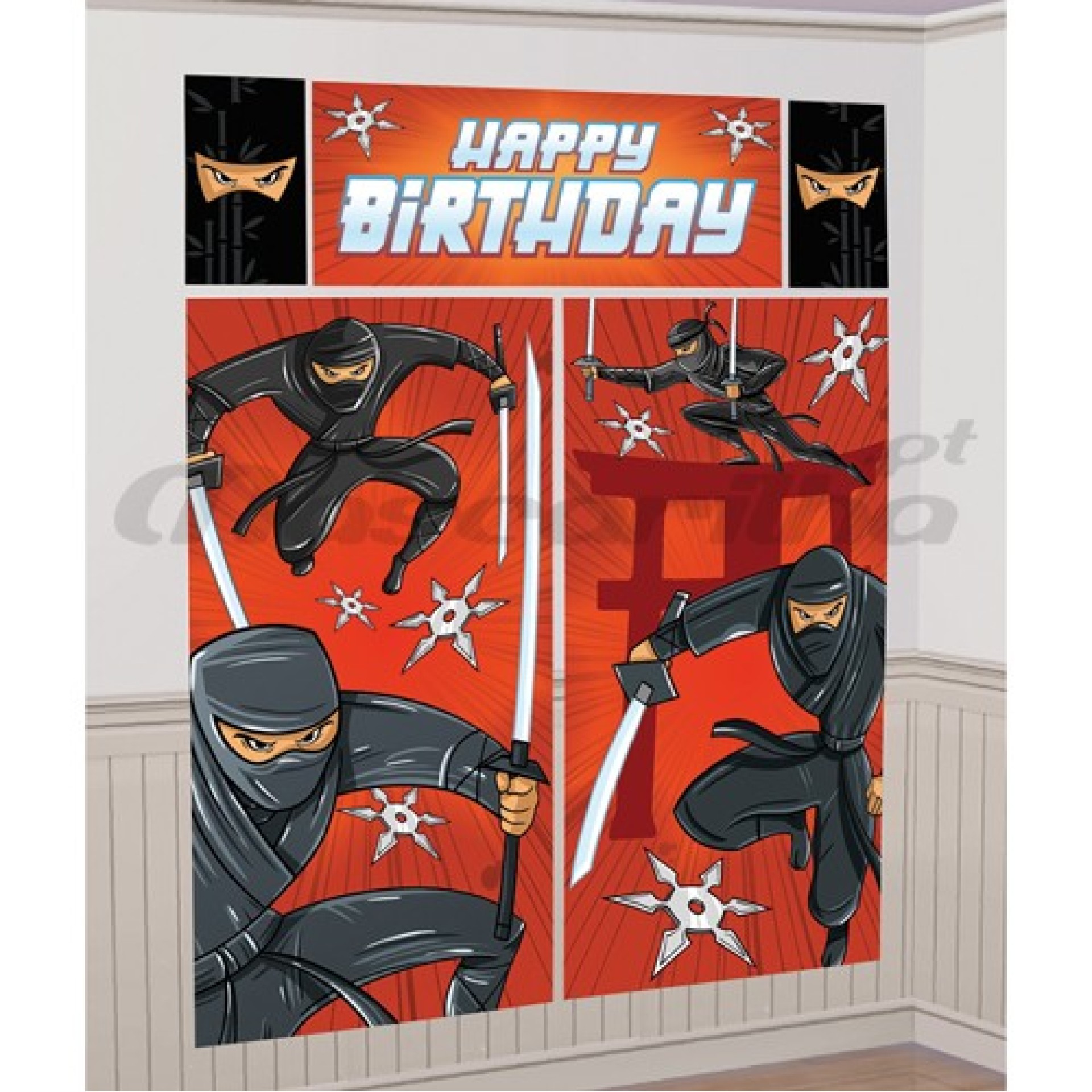 Cenário Aniversário NINJA Decorativo