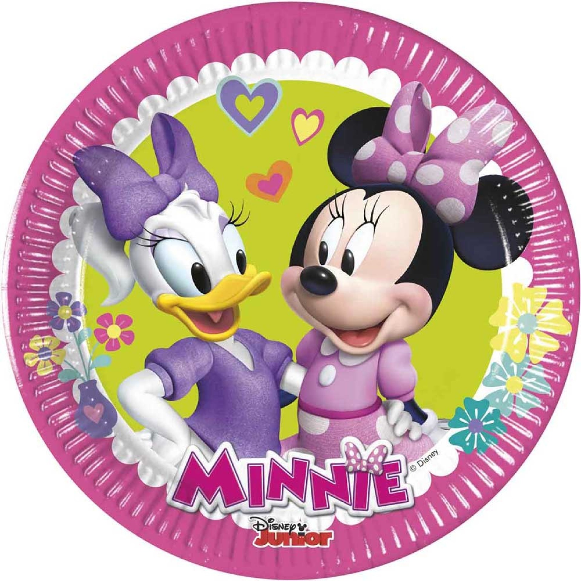 Pratos Minnie Feliz 8un