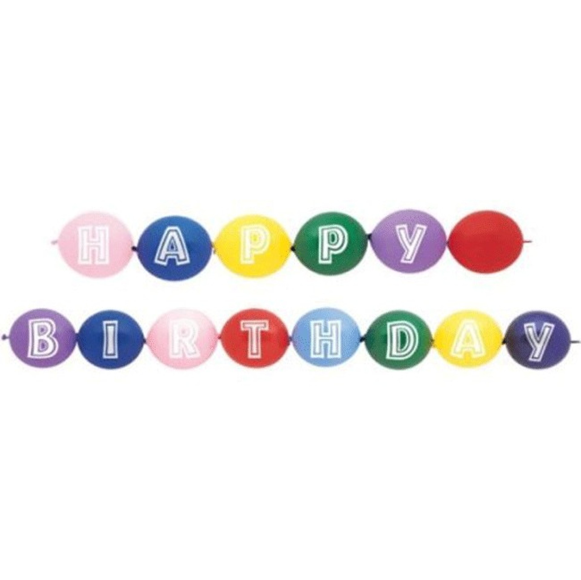 Baloes Ligaçao Happy Birthday 14Unid