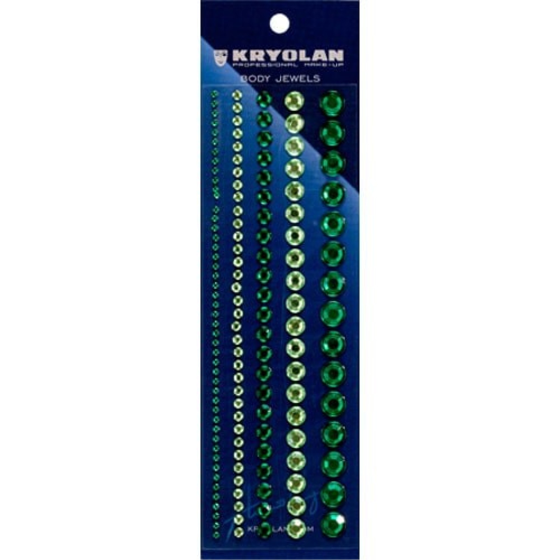 KRYOLAN Brilhantes Adesivos Corporais Verdes