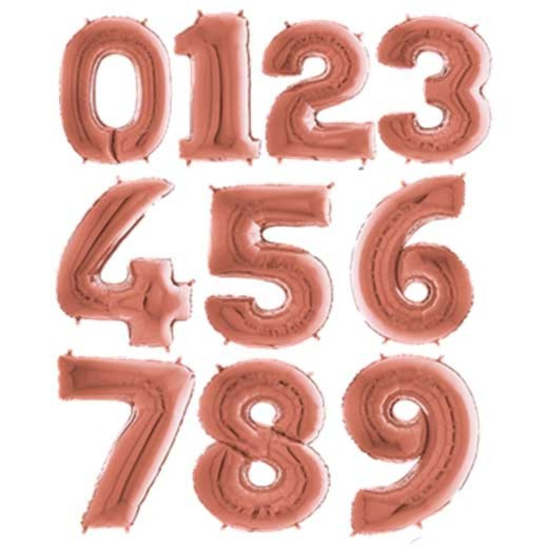 Balão Número Foil Rose Gold 102cm