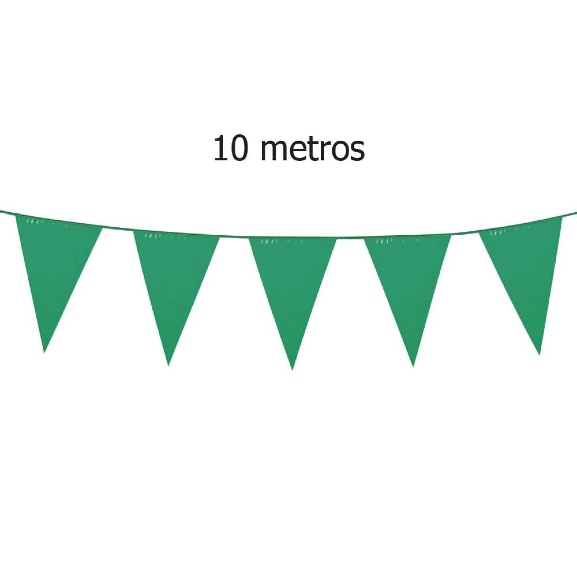 Bandeirolas Grandes Verdes fita 10m