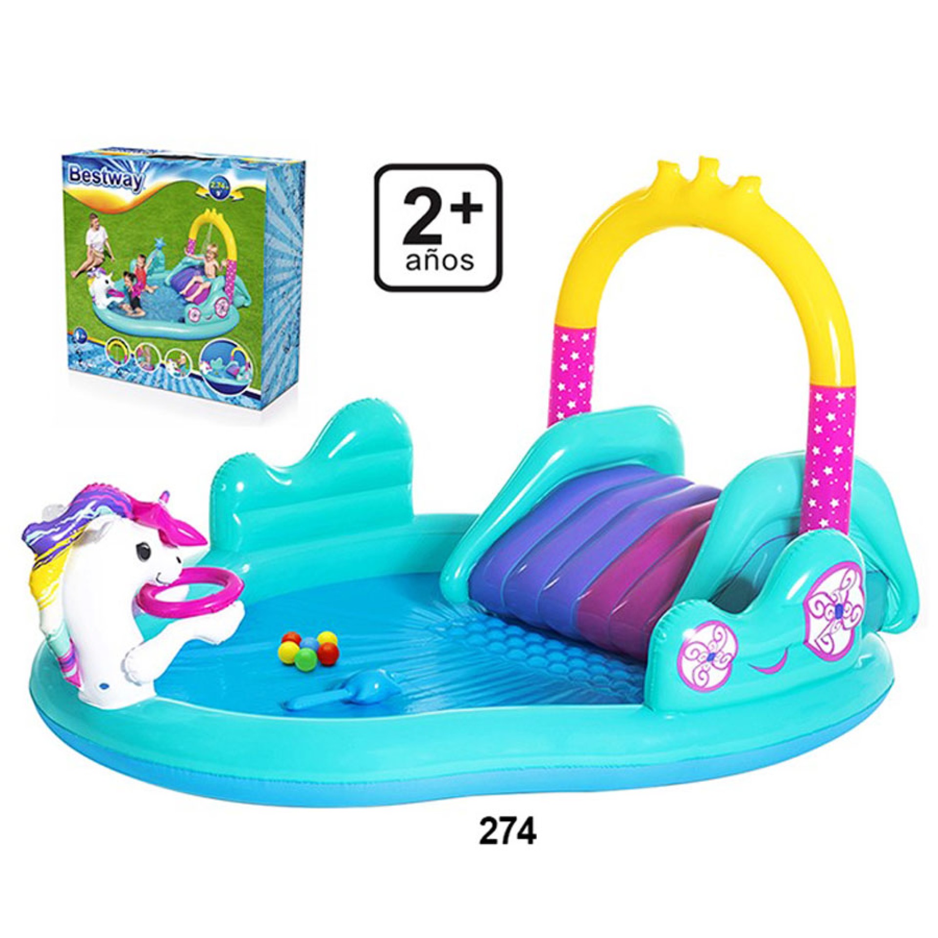 Grande Parque Insuflavel Unicórnio