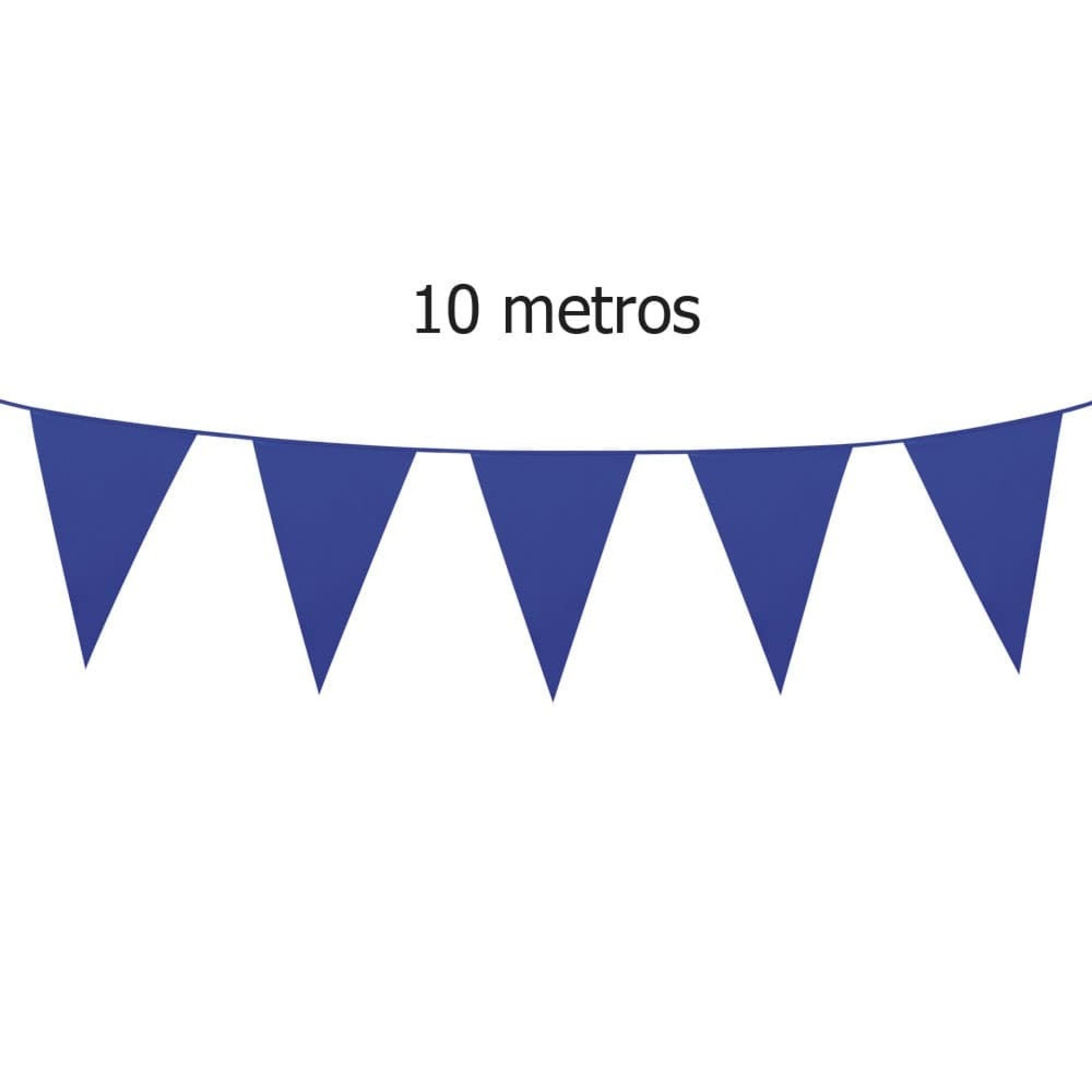 Bandeirolas Grandes Azuis fita 10m