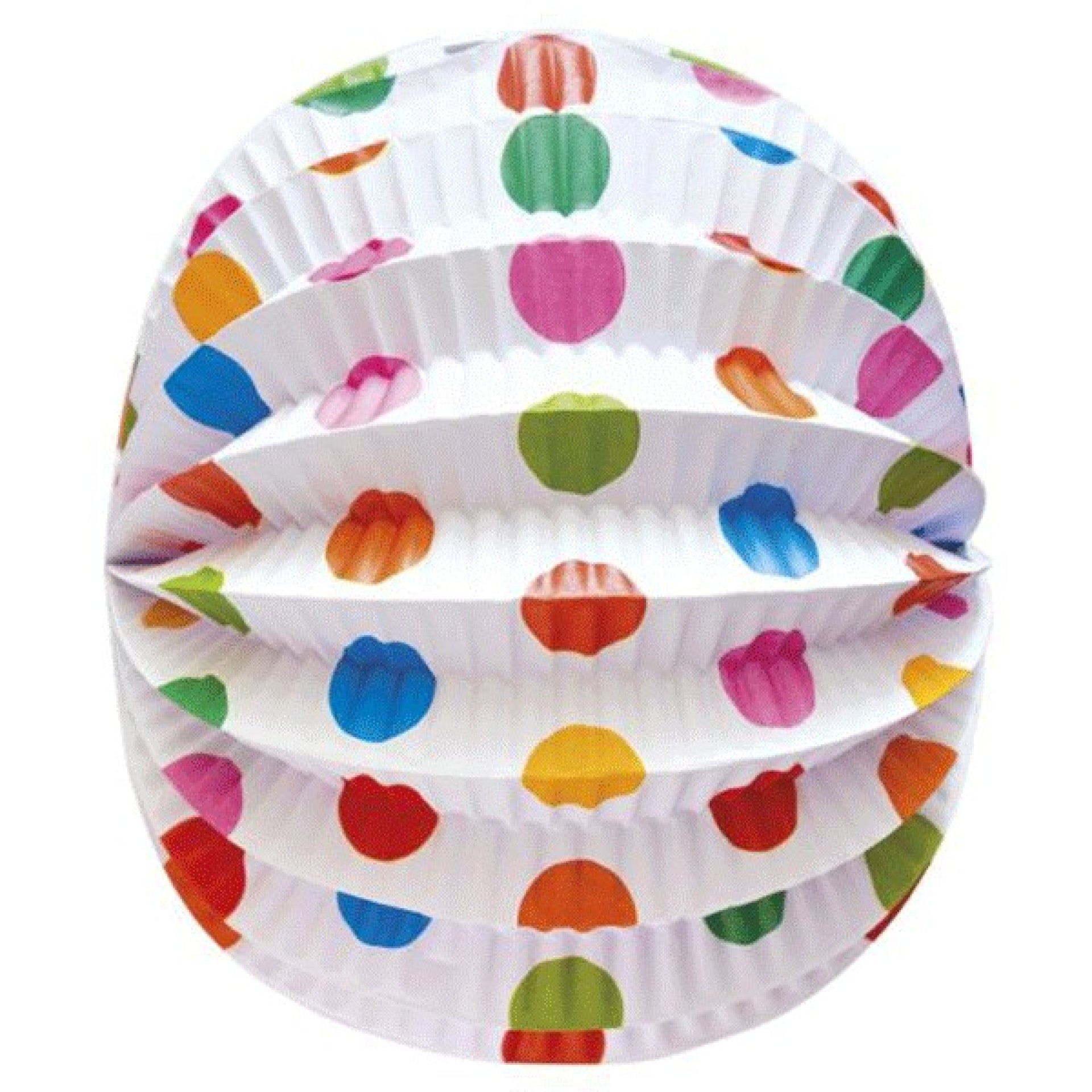 Balão Papel Bolinhas e Estrelas