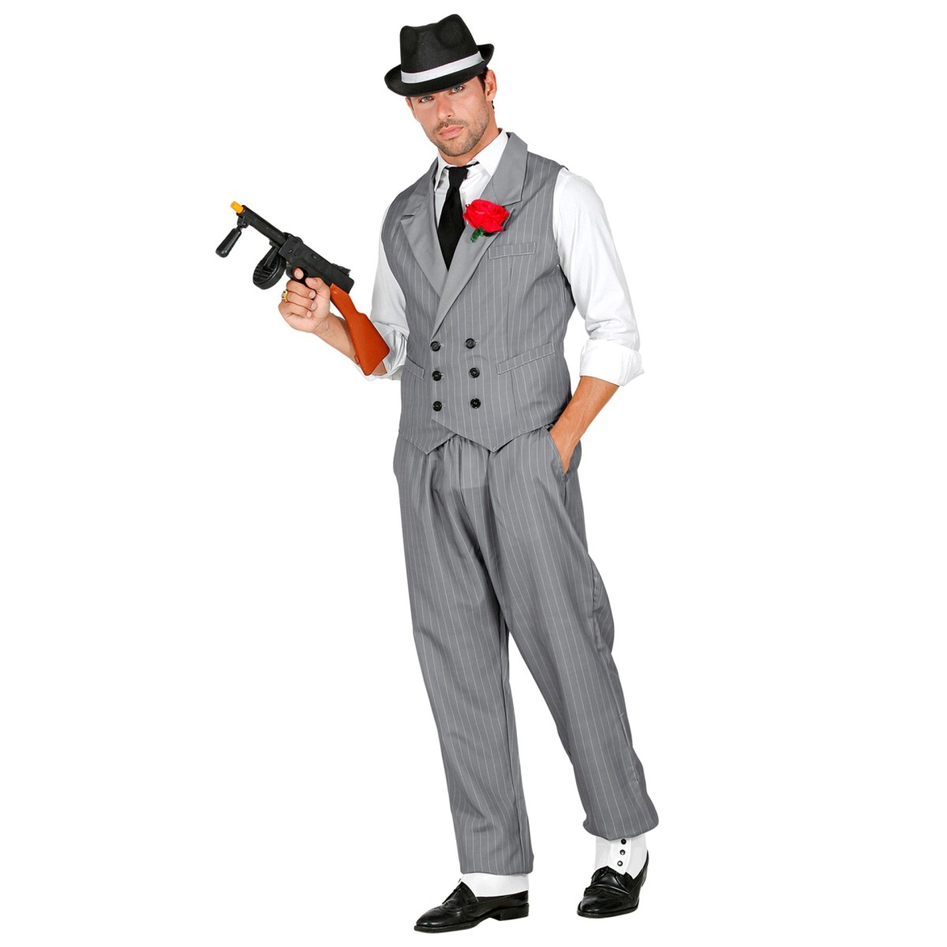 Fato Gangster Cinzento