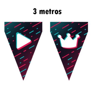 Bandeirolas Tik Tok 3 Metros