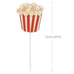 Topo Bolo Mini Caixas Pipocas
