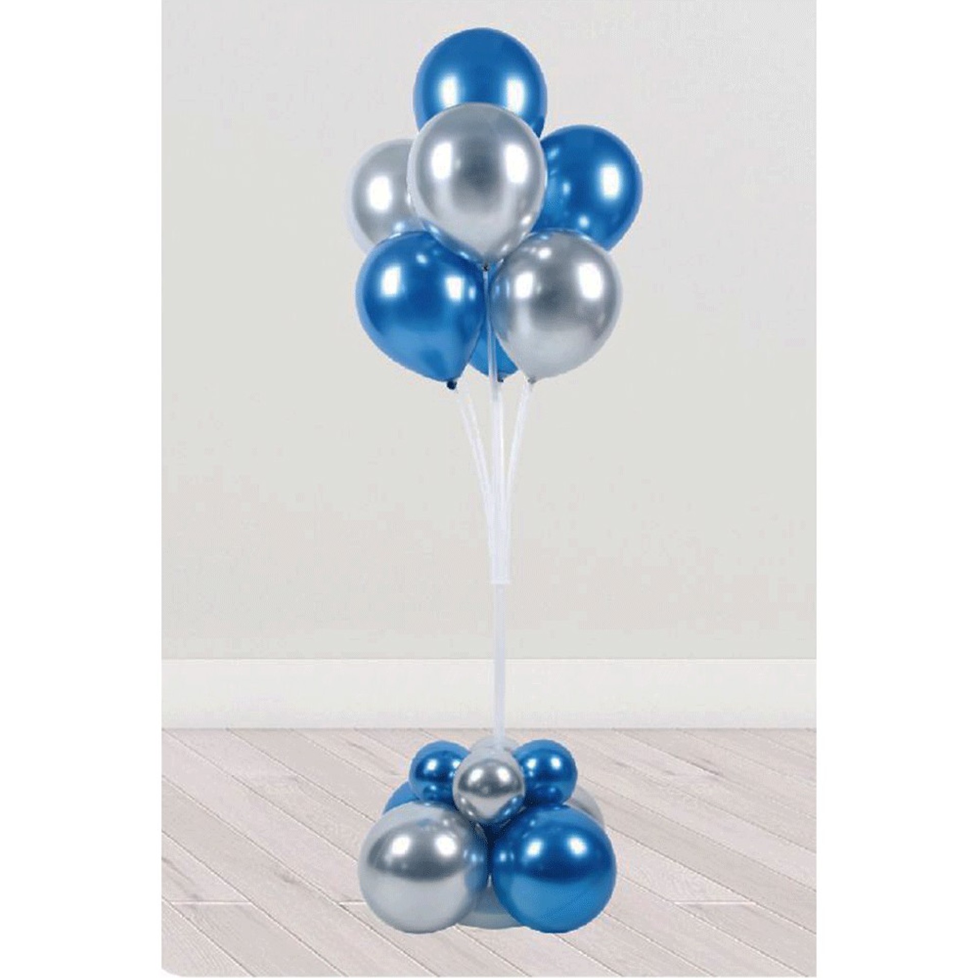 Bouquet Balões Azuis Com Suporte