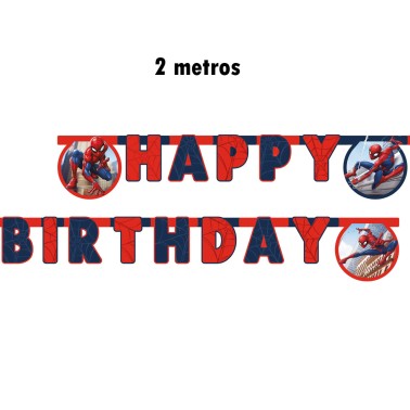 Bandeirolas Papel Spiderman 2m Bandeirolas Papel Spiderman 2m
