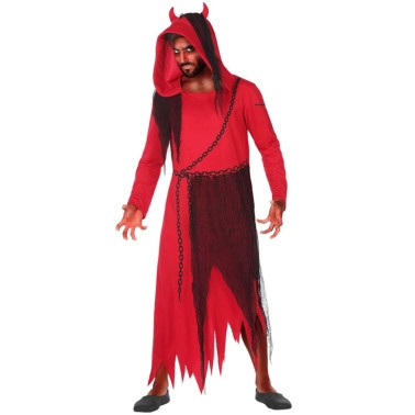 Fato Red Demon Homem